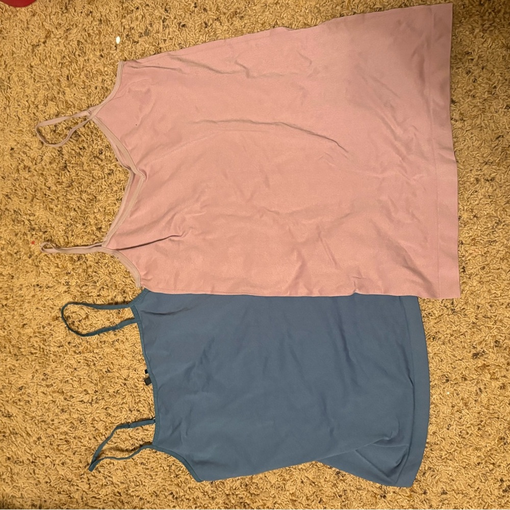 Daisy Fuentes Pink and Blue Tank Tops